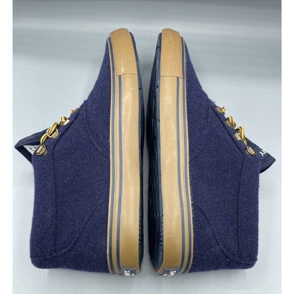 Sperry Mens Blue Wool Ankle Boots Lace Up Size 11.5 Casual Winter Warm - Picture 7 of 8